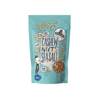Afbeelding van John Altman Dry Roasted Cashew Nuts Sea Salt Zakje (12x100gr)