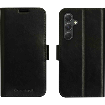 Image de Coque Samsung Galaxy A54 (5G) Cuir véritable dbramante1928 portefeuille Étui téléphone Noir