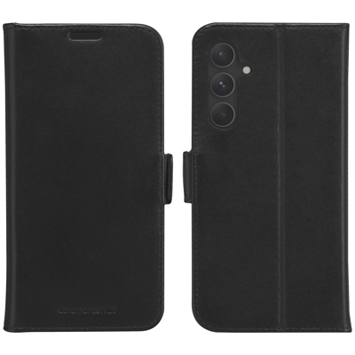 Image de Coque Samsung Galaxy A55 Cuir véritable dbramante1928 portefeuille Étui téléphone Noir