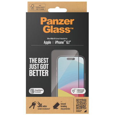 Image de Panzerglass Verre Trempé Edge To Protection D&#039;Écran Apple iPhone 15