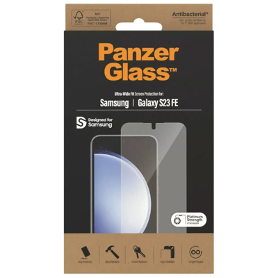 Image de PanzerGlass Ultra Wide Fit Samsung Galaxy S23 FE Screenprotector Glas