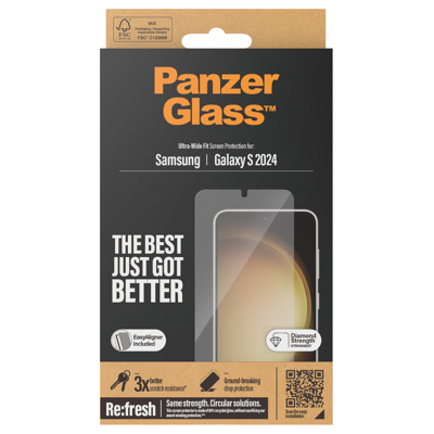 Image de Panzerglass Verre Trempé Edge To Protection D&#039;Écran Samsung Galaxy S24