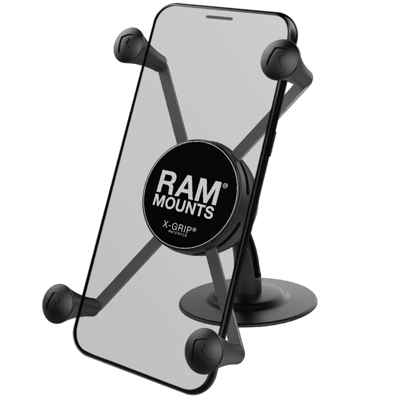 Image de RAM Mounts ﻿Support de téléphone pour tableau bord voiture Universel Grand Noir Plastique
