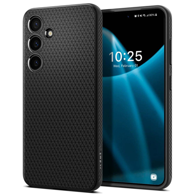 Image de Coque Samsung Galaxy S24 Plus Silicones et TPU (doux) Spigen Coque/Coque silicone Étui téléphone Noir Shockproof