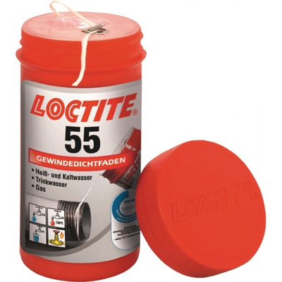 Afbeelding van Loctite 55 draadpakking 160m Per bus. Artikelnr: 3680501
