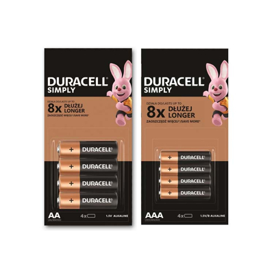 Afbeelding van Duracell Simply AA Bl Batterijen 4 x Pack 16 stuks Mn1500
