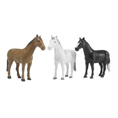 Afbeelding van Bruder 02306 Paard 1:16 Bruin/Wit/Zwart Kleur van varieert Kunststof 185 x 45 138 mm Voor Kinderen vanaf 3 jaar Assorti