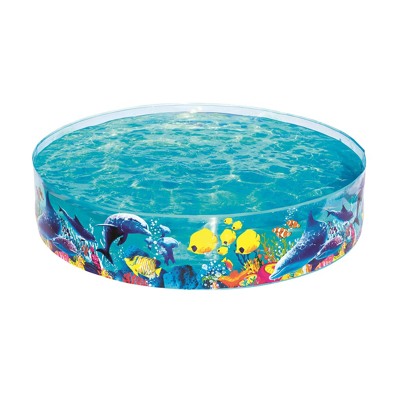 Afbeelding van Bestway Kinderzwembad Fill‘N Fun Odyssey 183 x 38 cm PVC Wanden 946 Liter Vanaf 2 Jaar Multi Kleuren Vinyl 2,08 kg Met Reparatiepatch