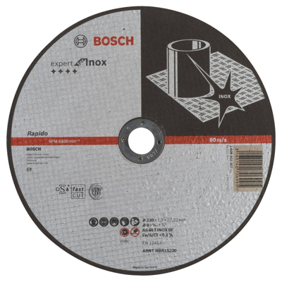 Afbeelding van Bosch Doorslijpschijf (Expert for Inox) 230 x 1,9 22,2 MM RVS