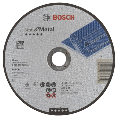 Afbeelding van Bosch Doorslijpschijf (Best for Metal) 180 x 2,5 22,2 MM Metaal