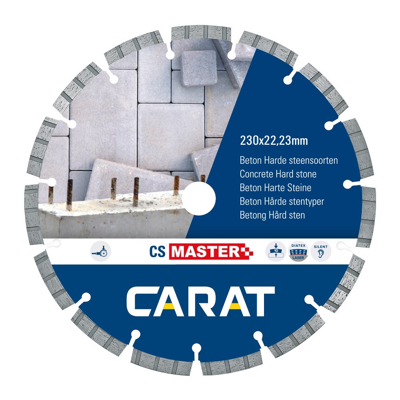 Afbeelding van Carat Diamant Zaagblad Beton CS Master 230 Mm Voor Haakseslijper