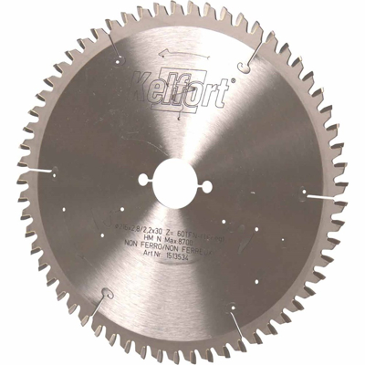 Afbeelding van Kelfort Cirkelzaagblad hardmetaal 60 tanden TF(NEG) diameter 216 x 3 30mm