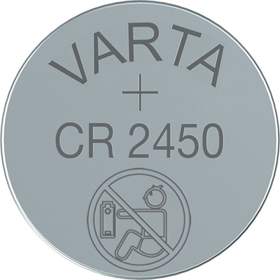 Afbeelding van varta 6450101401 knoopcel batterij 3,0V 24,5MM CR2450 3V 560MAH lithium geschikt voor
