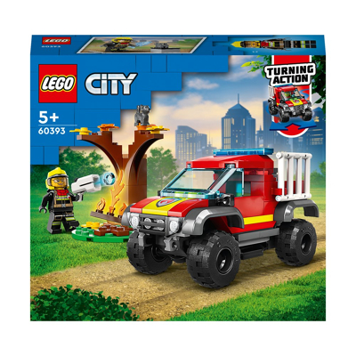 Afbeelding van Lego City Fire 60393 4x4 Brandweertruck Redding
