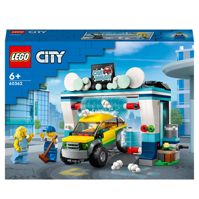 Afbeelding van LEGO 60362 City Autowasserette Set met Speelgoed Auto