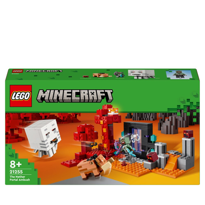 Afbeelding van LEGO Minecraft Hinderlaag bij het Nether portaal 21255