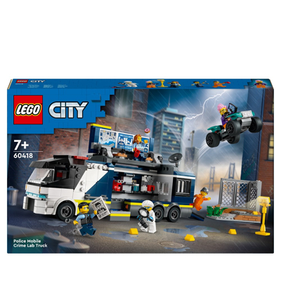 Afbeelding van LEGO City Politielaboratorium in truck 60418