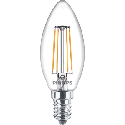 Afbeelding van Philips Kaarslamp en kogellamp Kaarsgloeilamp LED 4,3 W Warm wit