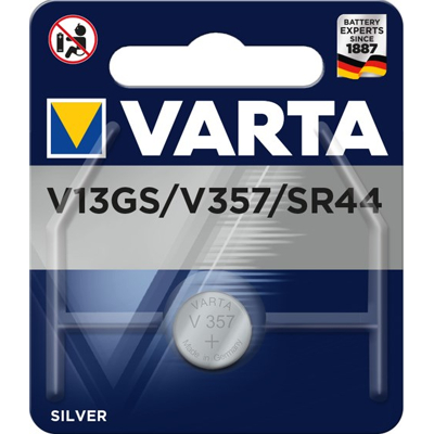 Afbeelding van Varta Batterij Zilveroxide, Knoopcel, V13GS, SR44, 1.55V Elektronica, Retail Blister (1 Pack)