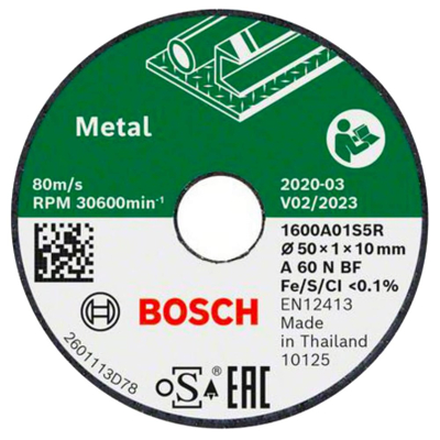 Afbeelding van Bosch Slijpen/Borstelen 3x Slijpschijf for metal 50mm