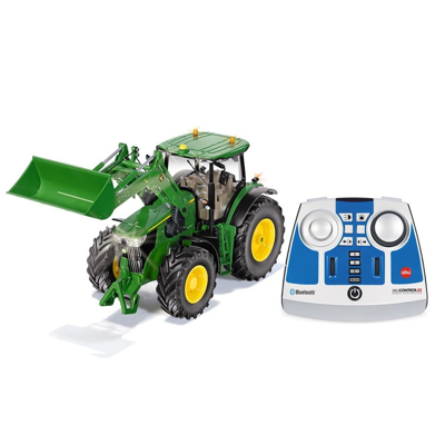 Afbeelding van Siku Control op afstand bestuurbare John Deere 7310R tractor met voorlader en Bluetooth afstandsbediening