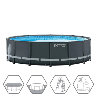 Afbeelding van Intex Ultra XTR Frame 488 X 122 Zwembad Grijs Zwembaden &amp; Accessoires