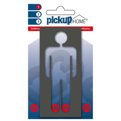 Afbeelding van Pickup 3d Home Picto Frame Zelfklevend Man Grijs Diapositief