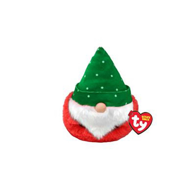 Afbeelding van TY Teeny Puffies Christmas Gnome Green Hat 10 cm 1 stuk