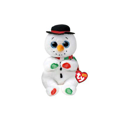 Afbeelding van TY Beanie Babies Bellies Christmas Snowman 15 cm 1 stuk