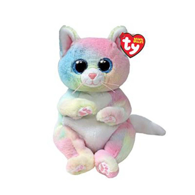 Afbeelding van TY Beanie Babies Bellies Jennie Rainbow Cat 15 cm 1 stuk