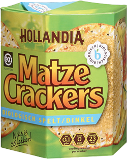 Afbeelding van Hollandia Matze Crackers Spelt 100 gr