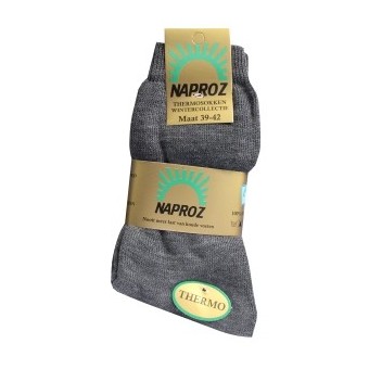 Afbeelding van Naproz Thermo Sokken Grijs Maat 43 46 3 Paar
