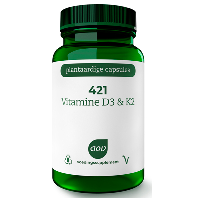 Afbeelding van AOV 421 Vitamine D3 &amp; K2 Vegacaps