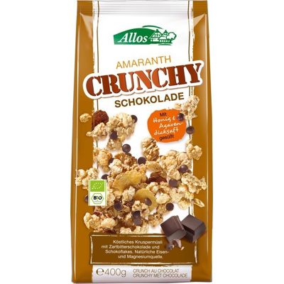 Afbeelding van Allos Crunchy Choco Amaran Bio 400 gr