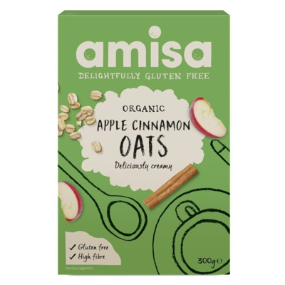 Afbeelding van Amisa Pure Porridge Oats Apple &amp; Cinnamon Spice