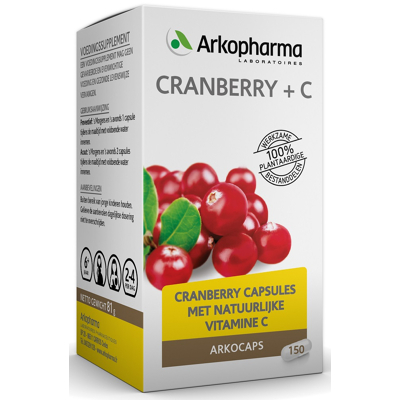 Afbeelding van Arkocaps Cranberry + C Capsules 150st