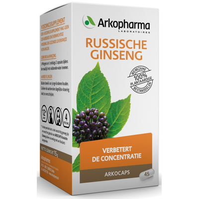 Afbeelding van Arkocaps Russische Ginseng Bio, 45 capsules