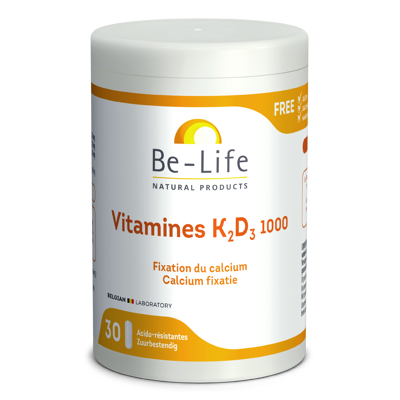 Afbeelding van Be Life Vitamine K2 D3 1000 30 capsules