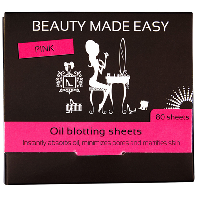 Afbeelding van Beauty Made Easy Oil Blotting Sheets Pink 80ST