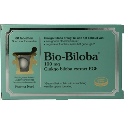 Afbeelding van Bio Biloba Tabletten 60st