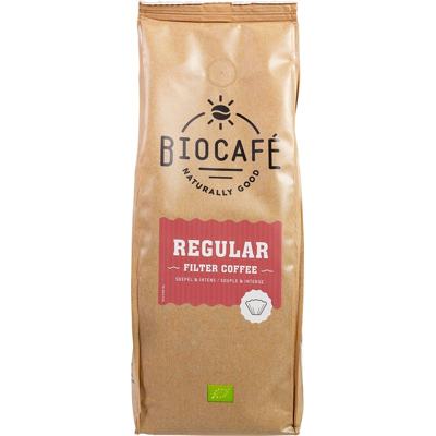 Afbeelding van Biocafe Filterkoffie Regular Biologisch 500 gr