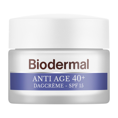 Afbeelding van Combiset Biodermal Anti Age 40+ Gezichtsverzorgingsroutine Dag en Nachtcrème 2 stuks