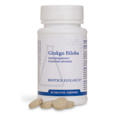 Afbeelding van Biotics Ginkgo Biloba (24%) Tabletten