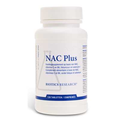 Afbeelding van Biotics NAC Plus Tabletten 120TB