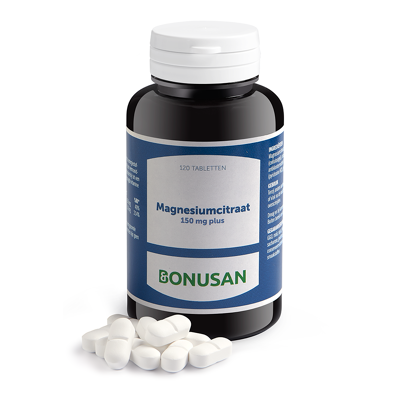 Afbeelding van Bonusan Magnesiumcitraat 150 mg plus 120tb