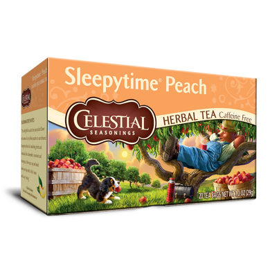 Afbeelding van Celestial Season Sleepytime peach herb tea 20 zakjes