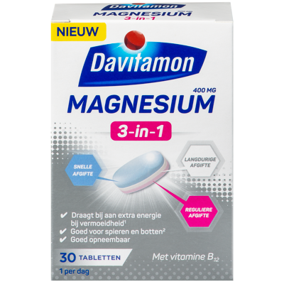 Afbeelding van Davitamon Magnesium 3 in 1 Tabletten