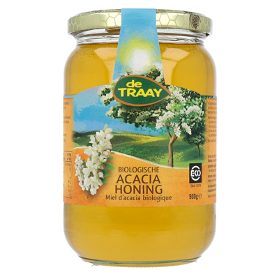 Afbeelding van De Traay Biologische vloeibare acaciahoning Honing Honingpot