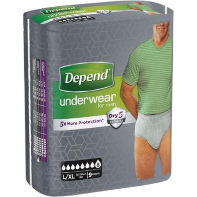 Afbeelding van Depend Underwear Man Super L/XL 9ST