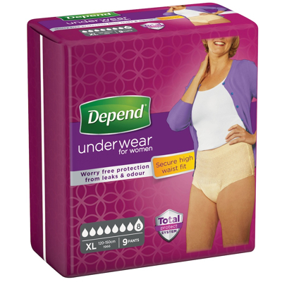 Afbeelding van Depend Pants Voor Vrouw Super XL 9 stuks